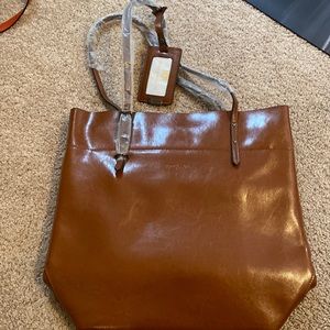 Never used Borgasets leather tote